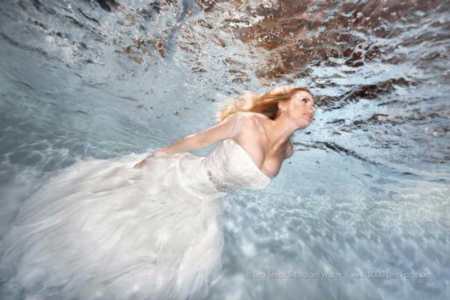 Hochzeitsfotograf Sylt, Hochzeitsfotos unter Wasser, Tina Terras & Michael Walter